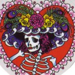 画像2: デカール / Flower Hat Suger Skull (2)