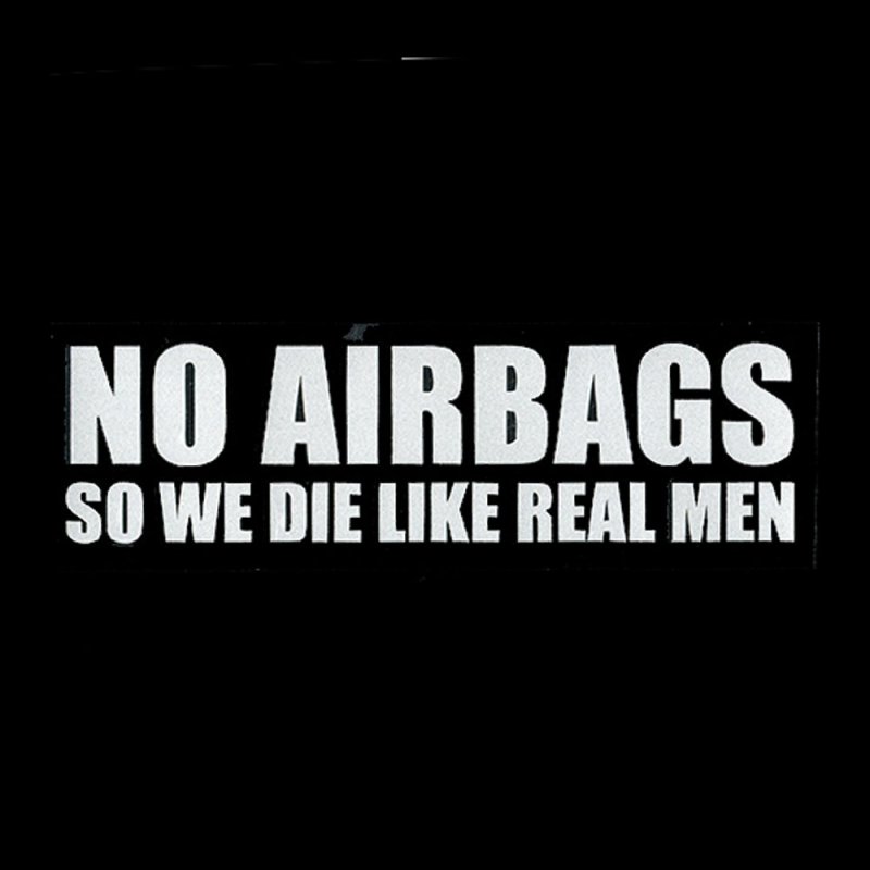 画像1: ステッカー / NO AIRBAGS (1)