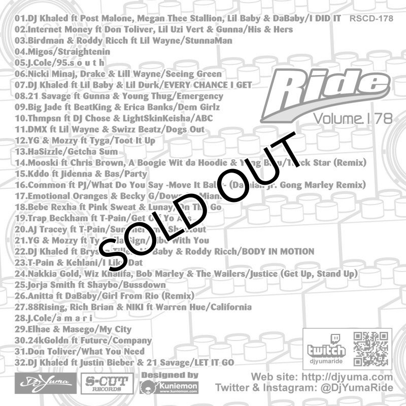 画像2: DJ YUMA  / RIDE VOL.178 (2)