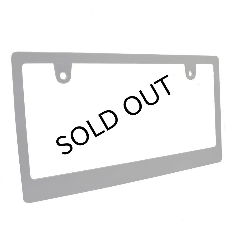 画像2: ライセンスフレーム  ブランク仕様 2枚セット DIYでオリジナル製作 ステッカーやエンブレムの貼り付用 ナンバープレート ナンバーフレーム 車用 2枚 (2)