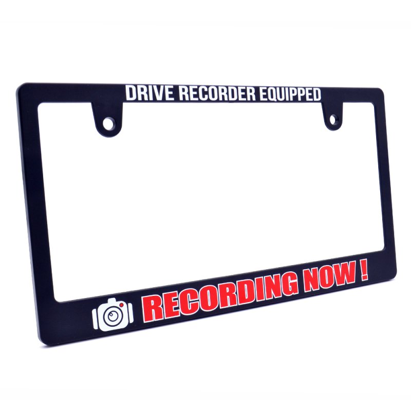 画像3: RECORDING NOW ! ナンバーフレーム ライセンスフレーム 2枚セット 日本サイズ (3)