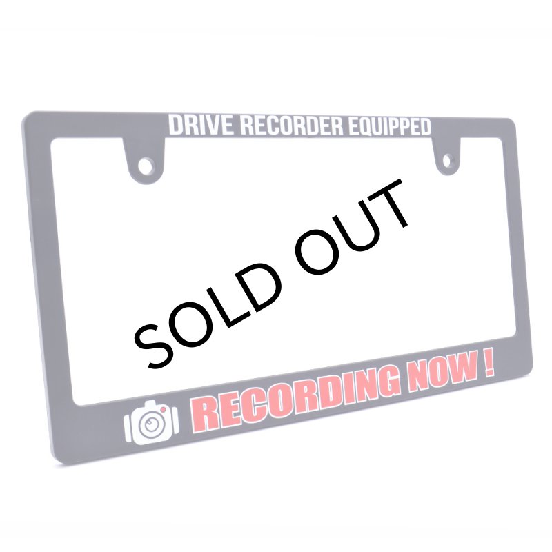 画像3: RECORDING NOW ! ナンバーフレーム ライセンスフレーム 2枚セット 日本サイズ (3)