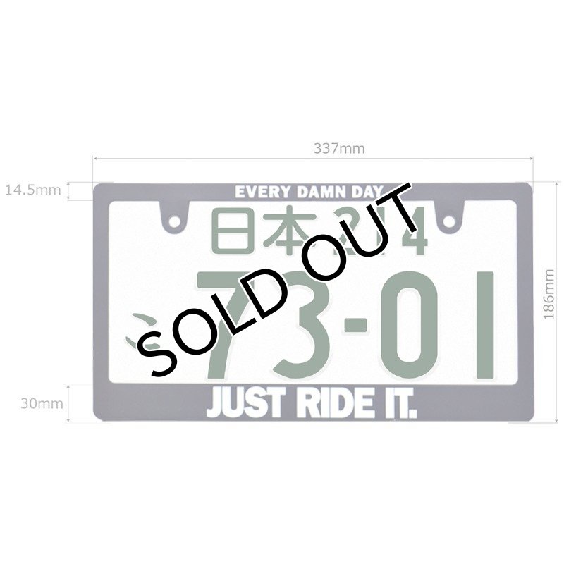 画像7: JUST RIDE IT. ナンバーフレーム ライセンスフレーム 2枚セット 日本サイズ (7)