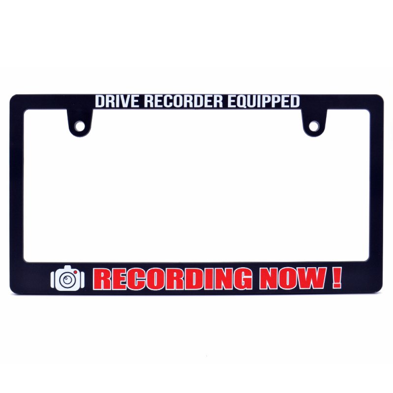 画像2: RECORDING NOW ! ナンバーフレーム ライセンスフレーム 2枚セット 日本サイズ (2)
