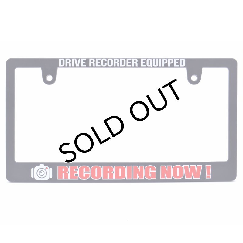 画像2: RECORDING NOW ! ナンバーフレーム ライセンスフレーム 2枚セット 日本サイズ (2)