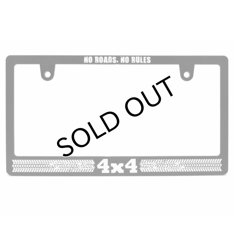 画像2: 4 x 4 ナンバーフレーム ライセンスフレーム 2枚セット 日本サイズ (2)