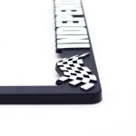 画像5: INDEPENDENT CHECKER FLAG 3D 立体 ナンバーフレーム ライセンスフレーム 1枚 日本サイズ (5)