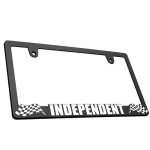 画像2: INDEPENDENT CHECKER FLAG 3D 立体 ナンバーフレーム ライセンスフレーム 1枚 日本サイズ (2)