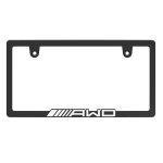 画像4: AWD 立体 BLACK  ナンバーフレーム 1枚 ナンバープレート ナンバーフレーム 車用 (4)