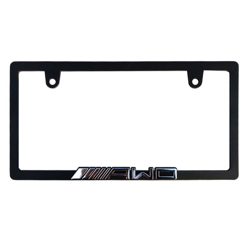 画像2: AWD 立体 chrome ナンバーフレーム 1枚 ナンバープレート ナンバーフレーム 車用 (2)
