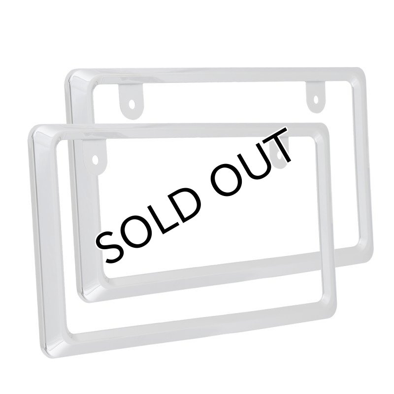 画像5: NanoSight ナンバーフレーム クローム 2枚 新法規対応 ナンバーが小さく見える ナンバープレート (5)