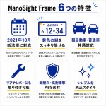 画像6: NanoSight ナンバーフレーム マットブラック 2枚 新法規対応 ナンバーが小さく見える ナンバープレート (6)