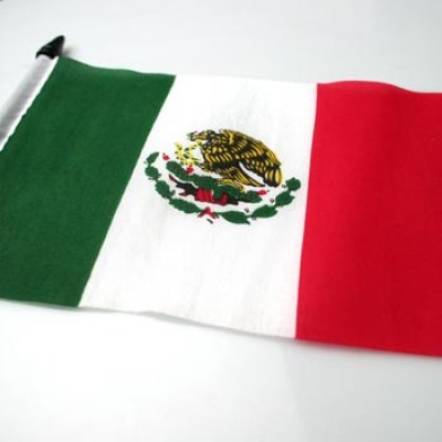 画像1: ミニチュアポールフラッグ  / メキシコ国旗