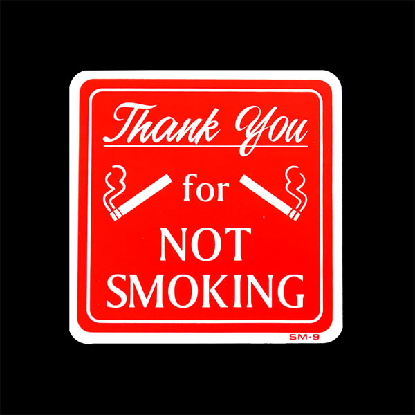画像1: 【禁煙】THANK YOU FOR NOT SMOKING (1)