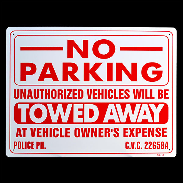 画像1: 【駐車禁止 / レッカー移動します】NO PARKING (1)